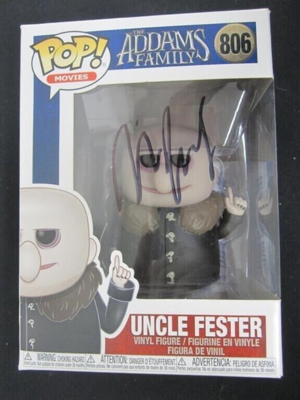 Nick Kroll signed Funko Pop! Vinyl: The Addams Family Uncle Fester #806 w/COA
